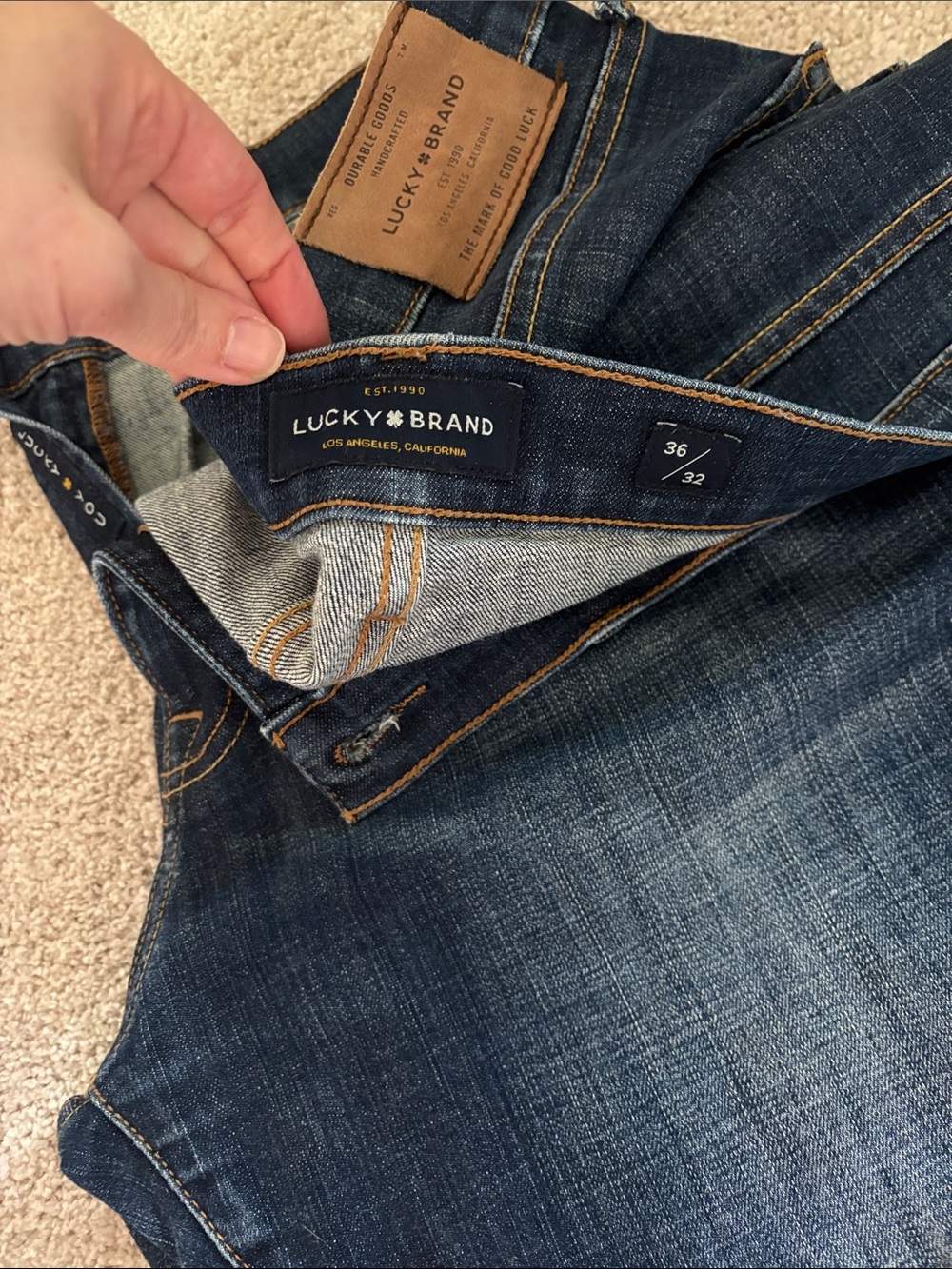 NWT Lucky Brand 401 Athletic Slim Men’s Jeans 36/32